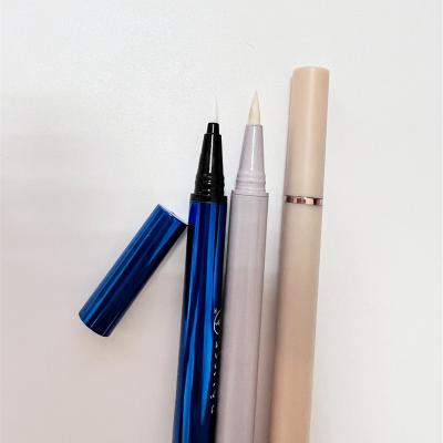 China Hot Selling Eyeliner Makeup Tools Air Tight Double Head Cotton And Stamp Eyeliner Pencil Liquid Empty Plastic Tube for sale