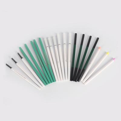 China Waterproof Custom Design Cosmetic Empty Plastic ABS POM Tube Automatic Eyebrow Pencil With Brush for sale