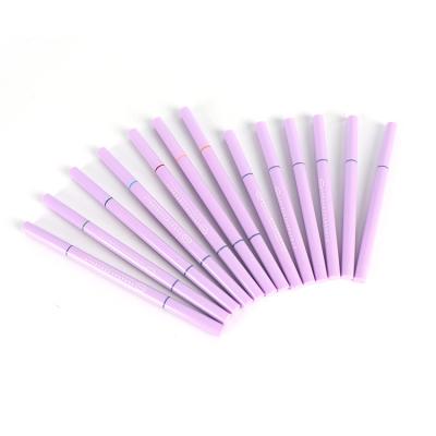 China Wholesale Colorful Auto Double Side ABS Waterproof POM Eyebrow Glue Pencil Packaging With Brush for sale