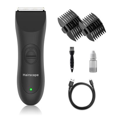 China Men's Rechargeable Waterproof Shaver SkinSafe Car Body Hair Trimmer Electric Manscaping Trimmer Grooming for sale