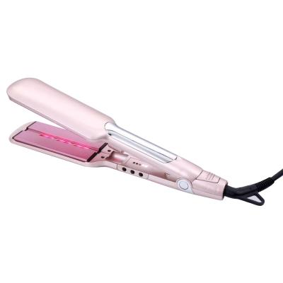 China External 2 in 1 Hair Styler Essential Oil Steam Infrared Hair Straightener for sale