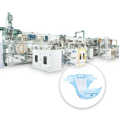 China Factory PEIXIN Full Automatic Baby Making Disposable Diaper Making Machine for sale