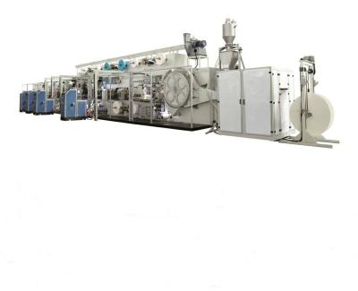 China Full Servo Automatic Hotels Baby Diaper Machine Production Line for sale