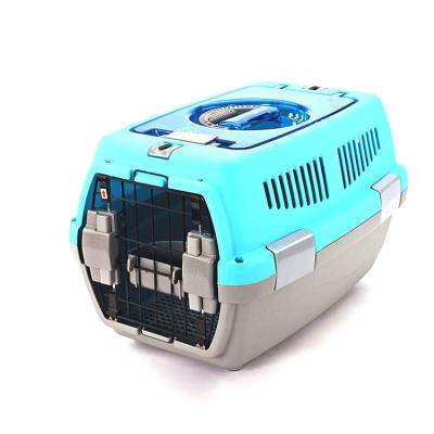 China Breathable Wholesale Airline Approved Plastic PP Dog Cat Cage Box Pet Travel Carrier for sale