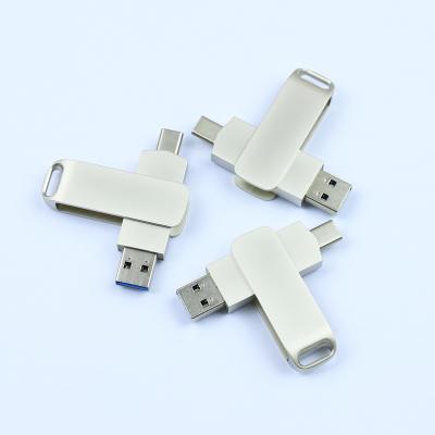 China Factory Customized USB3.0 Spinning 1tb Usb3.0 Metal Pendrive Flash Drive Large Capacity Type C for sale