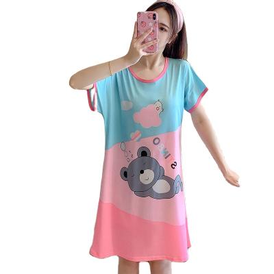 China Summer QUICK DRY pure cotton thin short sleeves loosely add fat fat size mm200 jins pregnant woman pajamas for sale