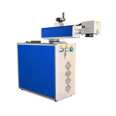 China 3D 20w 30w 50w 100 Watt Fiber Laser Marking Machine For Stainless Optic With Rotary UV / CO2 Optional for sale