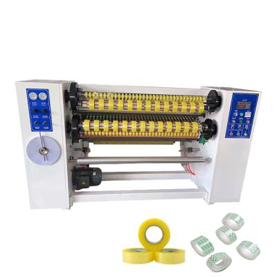 China Automatic food cello strip making business bopp strip slitting production machine for packing strip for sale