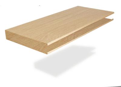 China Techo linear del grano de madera decorativo ligero/techo de aluminio del surco en venta