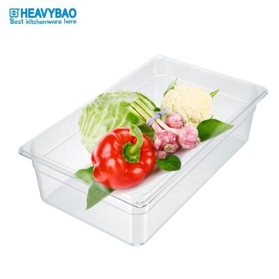 China Food Grade Restaurant Kitchen Storage Food Grade Large GN Food Plastic Casserole for sale