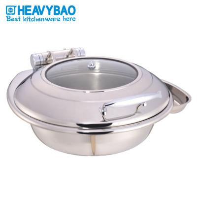 China Hotel Buffet Food Equipment Heavybao Hot Sale High Quality Economical Stainless Steel Induction Chafing Dish for Buffet Restaurant or Dinig Hall for sale