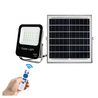 China High Illumination KCD Smd IP65 100W New High Lumen High Lumen Street Energy Saving Integrated Solar Flood Light New for sale