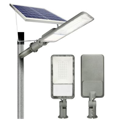 China ROAD high lumen street light aluminum housing solar outdoor led street light with sensor 30W 60W 100W for sale