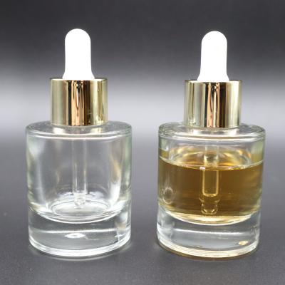 China Cosmetic Luxury 30ml Dropper Essential Oil Bottle Packaging With Glass Dropper for sale