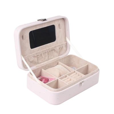 China Custom Logo Small Jewelry Packaging Display PU Leather Travel Jewelry Box Gift Packaging Watch Jewelry Box Organizer for sale