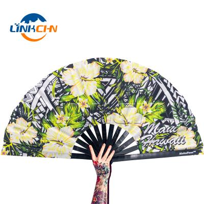 China China Customized Wholesale Folding Cloth Fans Hand Fan Praise For Promotion for sale