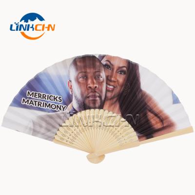 China China Customized OEM Paper Hand Fan With Your Own Logo for sale