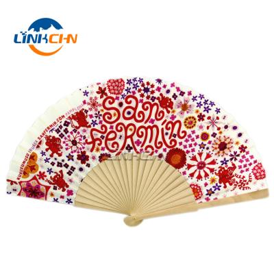 China China 2019 New Style Chinese Personalized Wooden Silk Portable Hand Fan for sale