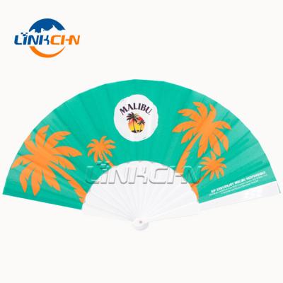 China China Personalized Custom PVC Sublimation Bending Plastic Fan for sale