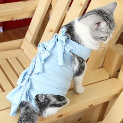 China Wholesale Cat Use Pet Supplies Cat Surgery Summer Clothes Pet Recovery Design Sterilization Recovery Suit New for sale