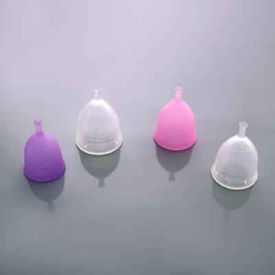 China Menstrual Girls Reusable Female Menstrual Cup Silicone Cup 100% Folding Silicone Hygiene Cup for sale