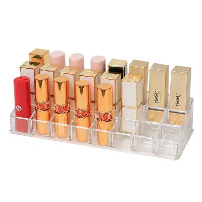 China Viable Professional Luxury For High Quality Clear Acrylic Cosmetic Storage Box Lipstick Brush Holder Makeup Organizer for sale