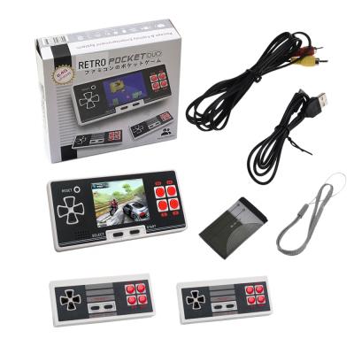 China Built In Speaker Factory Price 8 Bit 2.8 Inch Screen Game Console Handheld Game Player 200 Retro Classic Portable Games With Wireless Gamepad for sale