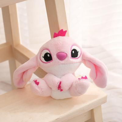 China 100% Pp Cotton Inside 12cm Cute Lilo Stitch Plush Toys Dolls with silver hook Plush Keychain Pendant Super Soft Stuffed For Kids Baby Gifts for sale