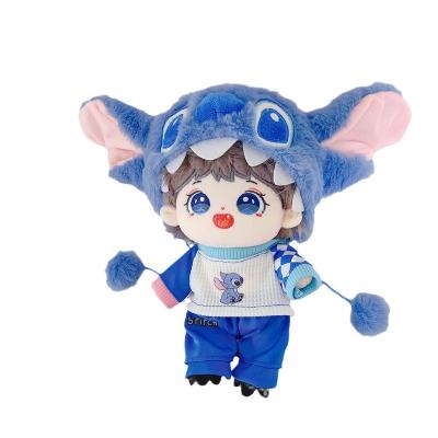 China 100% Pp Cotton Inside Super Soft Stitch Plush Dolls Anime Toys Hot Cartoon Kawaii Stitch with hat Plush Stuffed Toys Birthday Gifts for Kids for sale