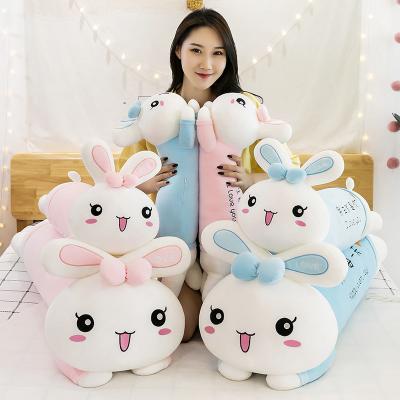 China 100% Pp Cotton Inside 70/90/110/130cm Lovely Giant Bunny Animal Soft Cartoon Long Ears Huggable Bunny Plush Toy Rabbit Stuffed Pillow For Kids Rest for sale