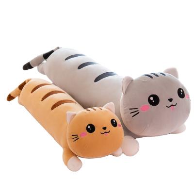 China 100% Pp Cotton Inside 50/70/90cm Super Soft Big Cat Long Plush Toys Stuffed Soft Pause Office Nap Bed Doll sleeping Pillow Home Decor Birthday Girls for sale