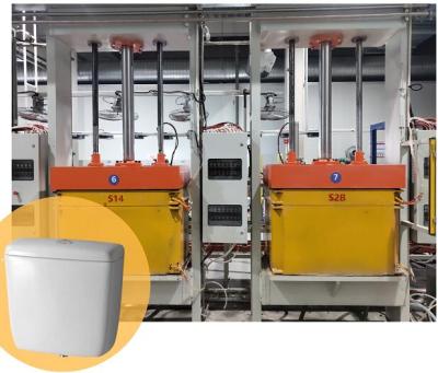 China Building Material Stores High Pressure Sanitary Ware Casting Machine Factory 4 Molds for sale