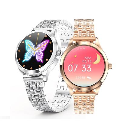 China LEMFO LW07 Touch Screen Women Smart Watch DIY Watch Face Fitness Tracker Diamond Stainless Steel Strap Sports Smart Watch Face Fitness Tracker for sale