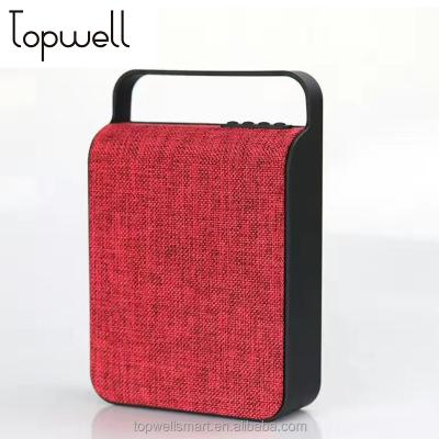 China Portable Wireless 5W Mini Speaker With Canvas Cover 8 Hours Playing Time Blue Tooth Speaker for sale