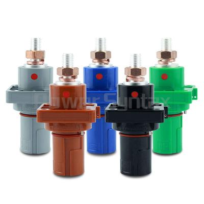 China PSM Typ High Current Power Connectors Female Sockets PowerSyntax Panel Drain Full Set 5 X 400A for sale