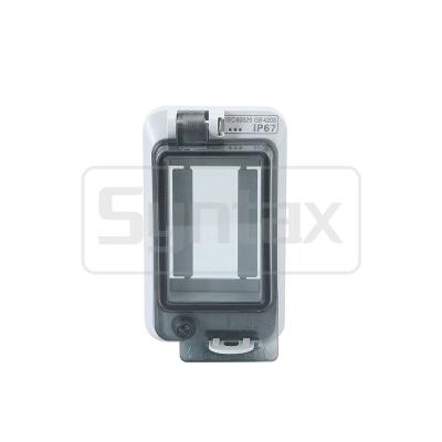 China PC IP67 wasserdichte Klappfenster 2 Module mit transparenter verschließbarer Abdeckung 57*101*28mm zu verkaufen