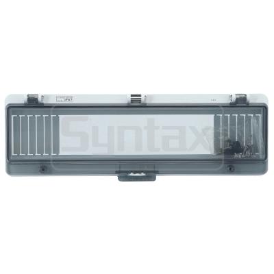 China Syntax AW16 PC IP67 wasserdichte Module Klappfenster-16 mit Rändelschrauben 304*101*28mm zu verkaufen