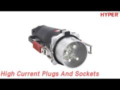 250A High Current Plugs And Sockets 4P IP67 380V Heavy Duty