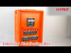 Portable Electrical Distribution Box 3 Phase 125A 415V Plastic