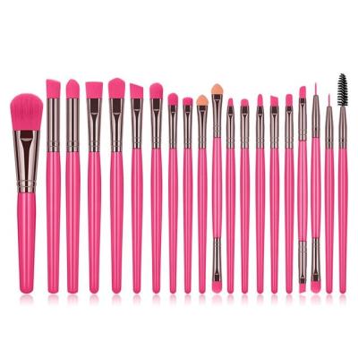 China Angular Blush Colorful Meide Full Size Face Mask Brush Logo Para Brochas Maquillaje Makeup Brush Set And Makeup Tool Kits for sale