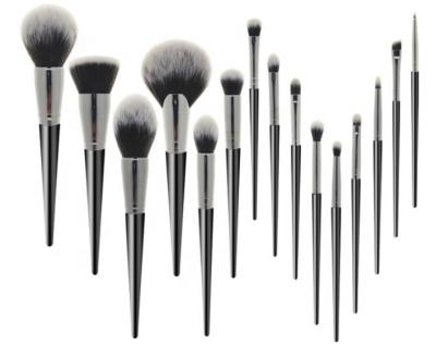 China Angular Blush Private Label 15 Pcs New Arrival High Quality Makeup Brush Set With Fan Brush for sale