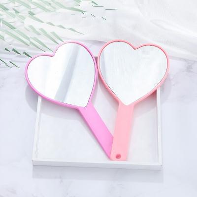 China Customized New Brand Makeup Mirror Heart Mirror Factory Supplier Handheld Mirror for sale