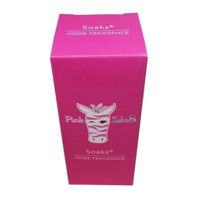 China Recyclable Custom Size Pink Color Paper Box Packaging Fancy Packaging Box For Perfume for sale