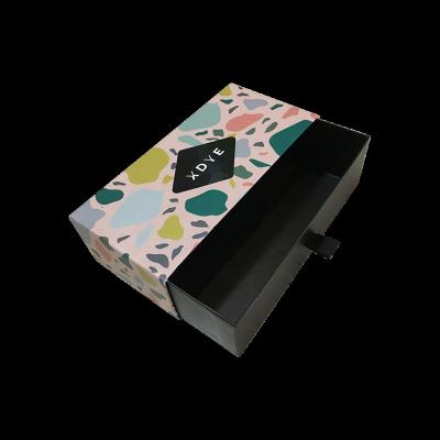 China Custom Size Recyclable Board Slide Drawer Color Printed Rigid Paper Box for sale