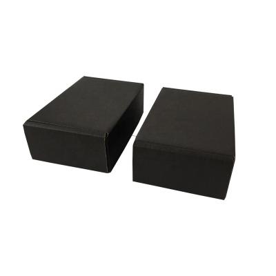 China Black Box Recyclable Corrugated Black Box Packaging Black Shipping Box for sale