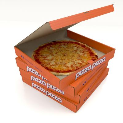 China Recyclable Creative Portable Food Box Crepe Pizza Bread Packaging Food Box Corrugated Packaging Paper Box for sale