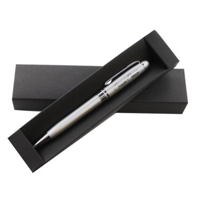 China Custom Luxury Black Box Packaging Ballpoint Pen Fashion Unique Logo Design Personalized Best Trackball Metal Pen Premium Gift Boxes for sale