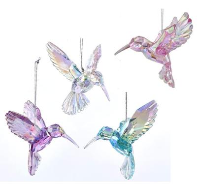 China Eco-friendly Acrylic Christmas Tree Hummingbird Suncatcher for sale