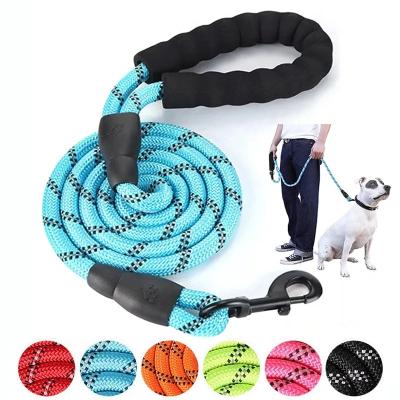 China Stocked Hot Sale  Secure Reflective Climbing Running Nylon Rope toughness and durability Pet Dog Leash Dog Collars Stocked Leashes for sale