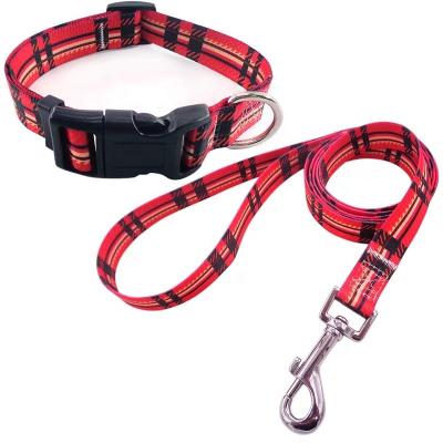 China Personalized Durable  pet Collars and Leashes Set for puppy ,Adjustable Ultra  Soft Nylon Breathable Dog Collar and leashes for sale